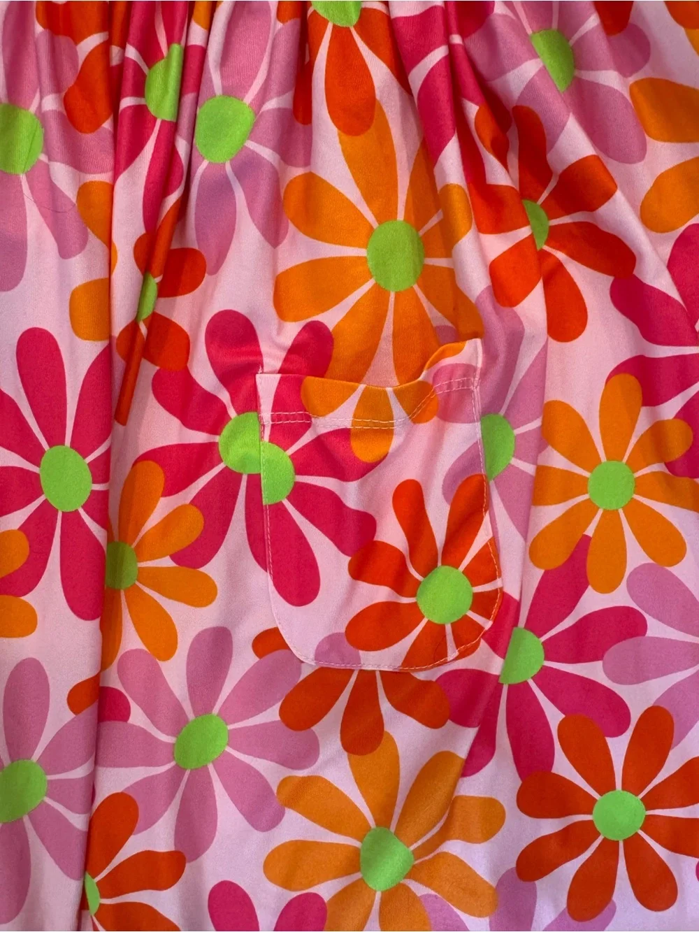 Mila & Rose RETRO DAISIES S/S POCKET TWIRL DRESS NWOT